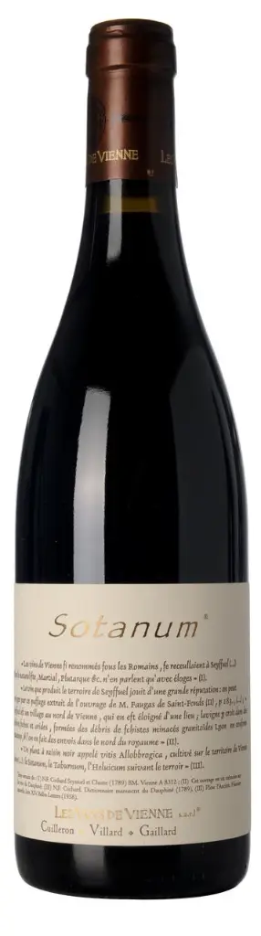 les vins de vienne - rouge - sotanum - bouteille.webp