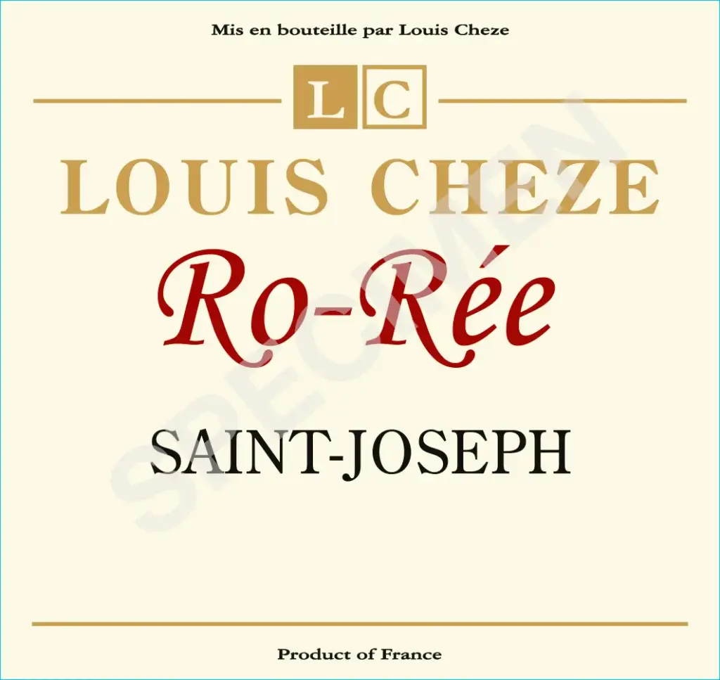 Louis Chèze - Saint-Joseph - Ro-Rée (Rouge) - 2023 - 6x75 cl