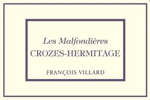 François Villard - Crozes-Hermitage - Les Malfondières (Rouge) - 2015/2017 - 6x75 cl