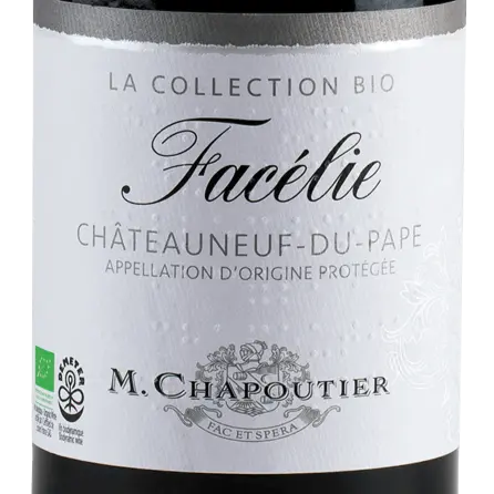 [ID000011] M. Chapoutier (Tradition) - CHÂTEAUNEUF-DU-PAPE Facélie (Bio) (Rouge) - 2019 - 6x75 cl