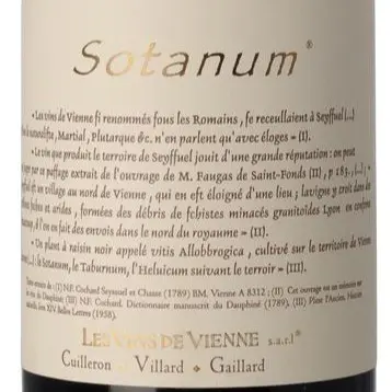 Les Vins de Vienne - Seyssuel - Sotanum (Rouge) - 2022 - 6x75cl