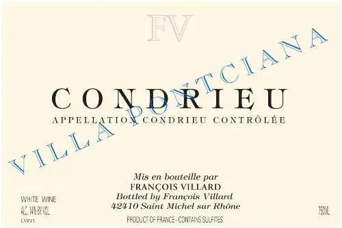 François Villard - Condrieu - Villa Pontciana (Blanc) - 2022 - 6x75 cl