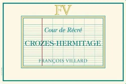 François Villard - Crozes-Hermitage - Cour de Récré (Blanc) - 2023 - 6x75 cl