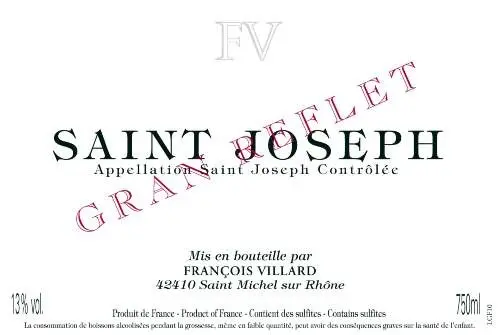 François Villard - Saint-Joseph - Gran Reflet (Rouge) - 2012/2016 - 6x75 cl